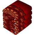 thumbnail image 3 of Mandala Red Washcloths, Soft and Absorbent Cotton Towel, 6 Pack 12 X 12 Inches Premium Quick Dry Face Towel Wash cloth, 3 of 7
