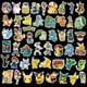 thumbnail image 5 of Pegatinas de dibujos animados de Pokémon para niños, pegatinas de Anime japonés, impermeables, para bicicleta, refrigerador, motocicleta, equipaje, Pikachu, 50/100 Uds., 5 of 5