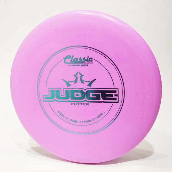 Dynamic Discs Classic Blend Judge Disc Golf Putter & Approach Disc, Pick Color/Weight [Stamp & Exact Color May Vary] Pink 173-174 grams
