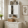 thumbnail image 4 of Semiocthome over the Toilet Storage Wall Medicine Cabinet with 2 Doors and Adjustable Shelves, Bathroom Cabinets, White, 4 of 9