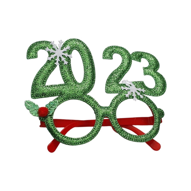 Lunettes de Noël Prop Décoration de Noël Costume Lunettes Cosplay Lunettes Pour Cosplay Verde Gloria Monturas de anteojos