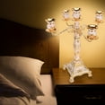 thumbnail image 4 of Luxury Home Candelabra, Vintage Embossed Candle Holder, Durable Ornaments For Restaurant Wedding, 4 of 8