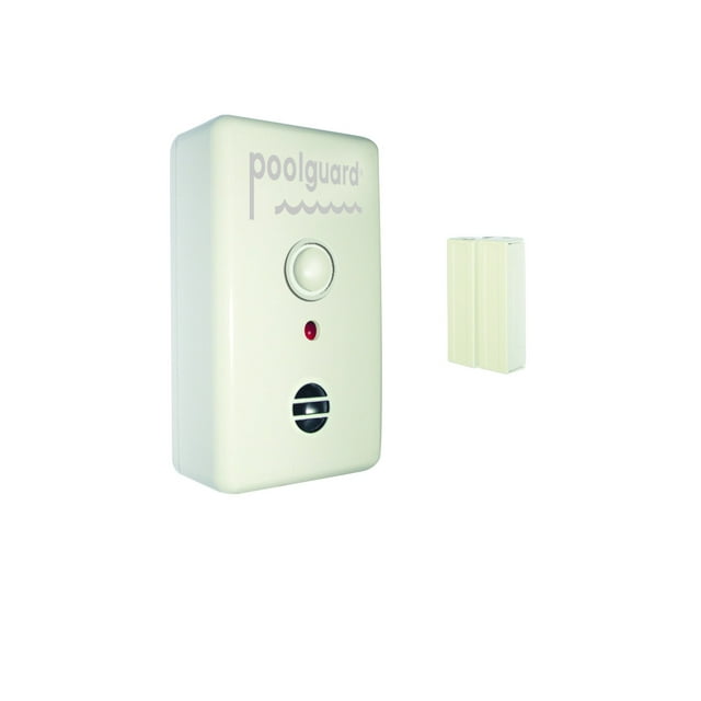 PoolGuard DAPT-2 Alarme de Porte de Piscine Danger d'Eau, Blanc
