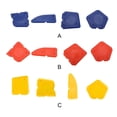 thumbnail image 3 of Eigraketly 4 Uds removedores de sellador esparcidor de cemento de vidrio raspador de silicona lavable de mano Kit de pala multiángulo multifuncional para Artesanía Azul Eigraketly TO008331-01B, 3 of 6