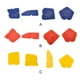 thumbnail image 3 of Kenally 4 Uds removedores de sellador esparcidor de cemento de vidrio multicolor multifuncional hogar Multi-ángulo mano espátula herramienta pala Kit Artesanía Amarillo Kenally TO008331-02B, 3 of 6