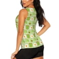 thumbnail image 3 of Balery Avocado And Toast Camiseta sin mangas estampada ligera para mujer, tops de entrenamiento sin mangas, camisetas de yoga transpirables de secado rápido.-Small, 3 of 7