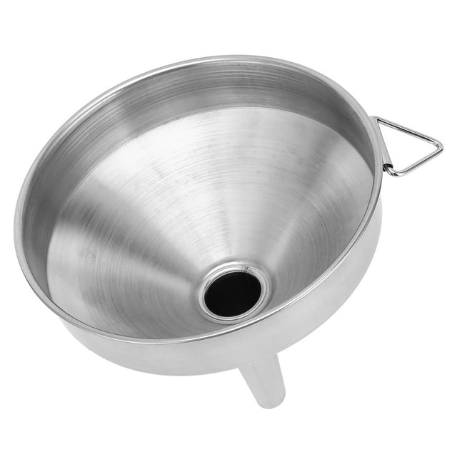 Stainless Steel Thickened Kitchen Funnel for Liquid Dry Ingredient Transfer Kitchen Supplies