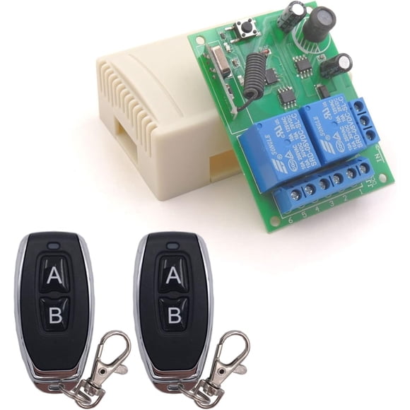 DieseRC Interruptor inalámbrico con control remoto 433 MHz relé de 10 A