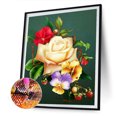 thumbnail image 3 of Cuadros Decorativos Kit de pintura de diamantes 5D Flores Arte de mosaico de diamantes cuadrados completos JShteea Nuevos Originales, 3 of 9