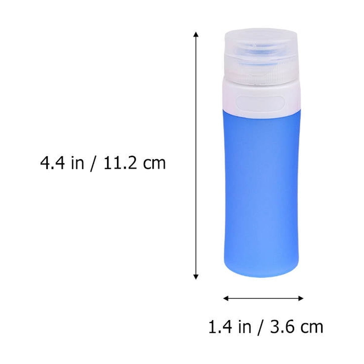 ELAYARD 6-Pack Silicone Makeup Sample Containers Travel Bottles Leakproof for Cosmetics