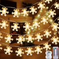 thumbnail image 1 of [8 modos] Decoración de luces navideñas, remoción de copo de nieve de 6 m y 60 LED, 1 of 4