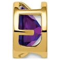 thumbnail image 2 of 14k 6mm Amethyst bezel pendant in 14k Yellow Gold, 2 of 3