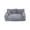 Gray#050726, variant on Orthopedic Pet Sofa Bed Removable Washable Plush Cushion Supportive Calming Sleeping Couch for Small Medium Dog Cat Indoor Rest White - S