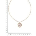 thumbnail image 4 of Time and Tru Women's Oval Link Chain Heart with Stone and Inset Constellation "Scorpio" Goldtone Reversible Necklace, 4 of 6