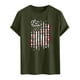 thumbnail image 5 of Tops para hombre, blusas y camisas de cuello redondo y manga corta para hombre. Top/camisa de cuello redondo y manga corta con estampado del Día de la Independencia para hombre. Tops para hombre., 5 of 5