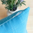 thumbnail image 4 of Phantoscope Soft Textured Linen Burlap Series Decorative Throw Pillow, 20" x 20", Lake Blue, 1 Pack, 4 of 4