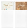 thumbnail image 3 of Hallmark Blank Thank You Notes, Rustic Woodgrain Floral, 40 ct., 3 of 7