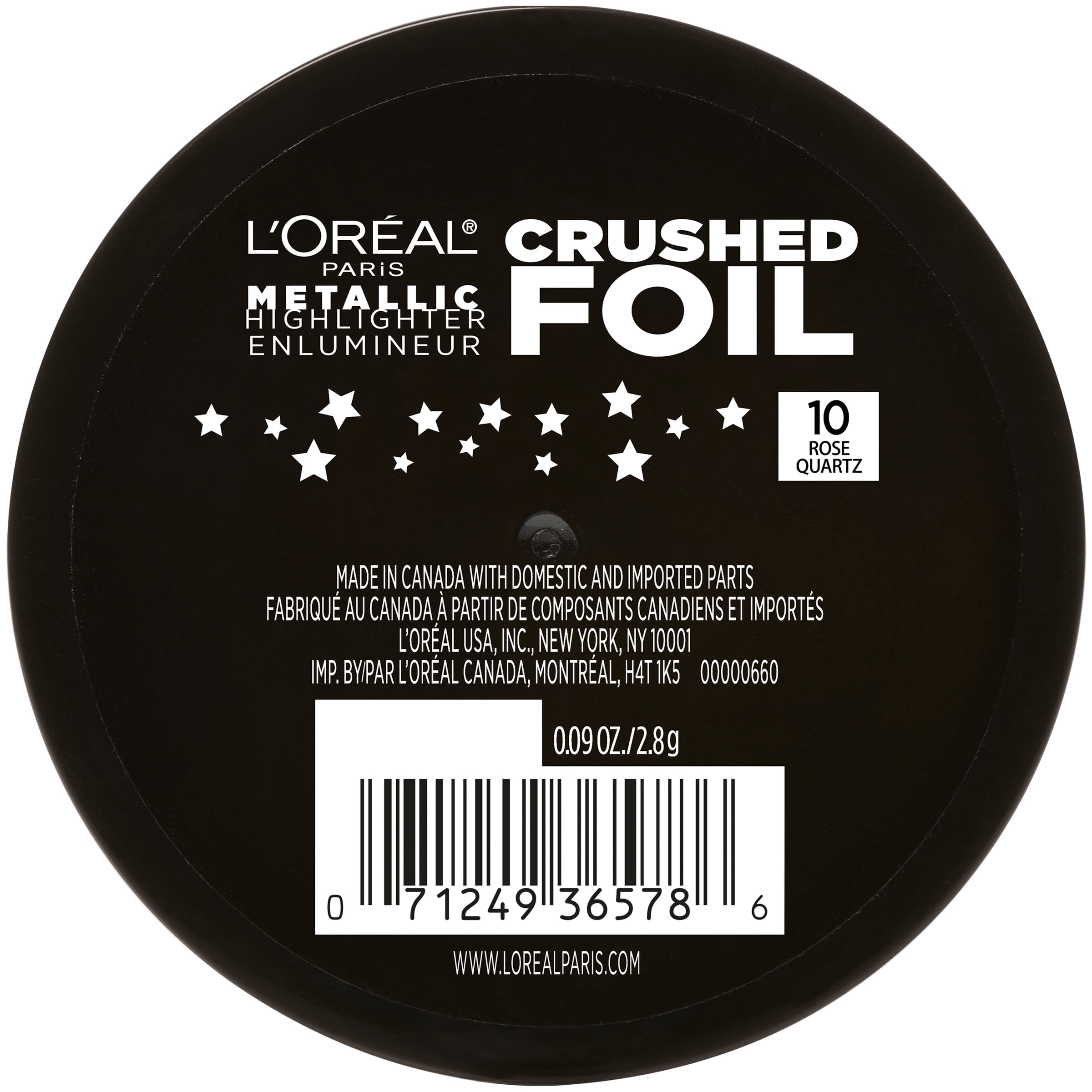 L'Oreal Paris Crushed Foils Metallic Highlighter, Rose Quartz