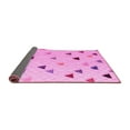 thumbnail image 2 of Ahgly Company Indoor Square Solid Pink Modern Area Rugs, 8' Square, 2 of 4