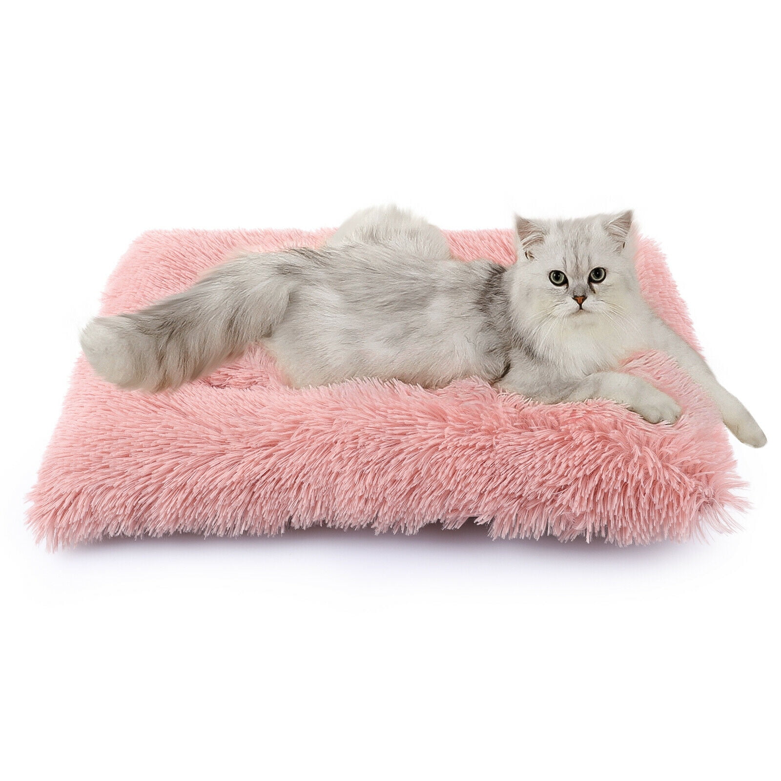Plush Pillow Pet Bed for Dogs & Cats Dog Crate Mat Pad Bolster