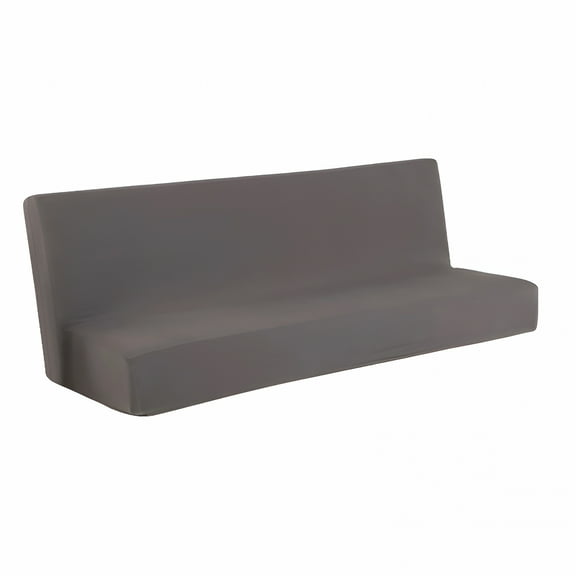 AUQ Folding Sofa Cover,Solid Color Polyester Elastic Fabric Slipcover,Multicolor,Futon Cover
