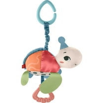Fisher-Price Planet Friends Sea Me Bounce Turtle Baby Clip on Stroller Toy for Newborns