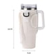 thumbnail image 2 of Bolsa para botella con asa, bolsa portátil para botella de agua con bolsillo para teléfono para tazas de 40 oz C, color negro, 2 of 5