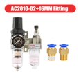 thumbnail image 1 of Compressor Air Filter,Pressure Regulator Trap Pneumatic Oil Water Separator Pump Manual Drainage Supply AC2010-02 ,Long Lasting, 1 of 7