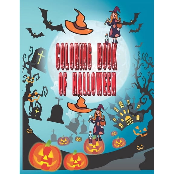 Coloring Book of Halloween: Coloring Book of Halloween for Kids (Paperback)