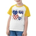 thumbnail image 3 of OKSALE Boys T Shirt Size 18 Funny USA Flag Heart Graphic Shirts for Kids 4th of July T-Shirts Unisex Boys Girls American Flags Shirt Patriotic Short Sleeve Tees 3-12 Years, 3 of 8