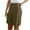 Olive Green, variant on Wyobmus Womens Cotton Shorts Casual Summer Loose Straight Fit Short Elastic Waist Side Button Lounge Shorts Burgundy
