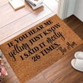 thumbnail image 6 of Carpet,Funny Mother's Day Doormat， "If You Hear Me Yelling..." Saying Mat, Non-Slip Absorbent Floor Mat for Bathroom, Kitchen, Front Door, Humor Gift for Mom Wife,24"W*16"L, 6 of 9