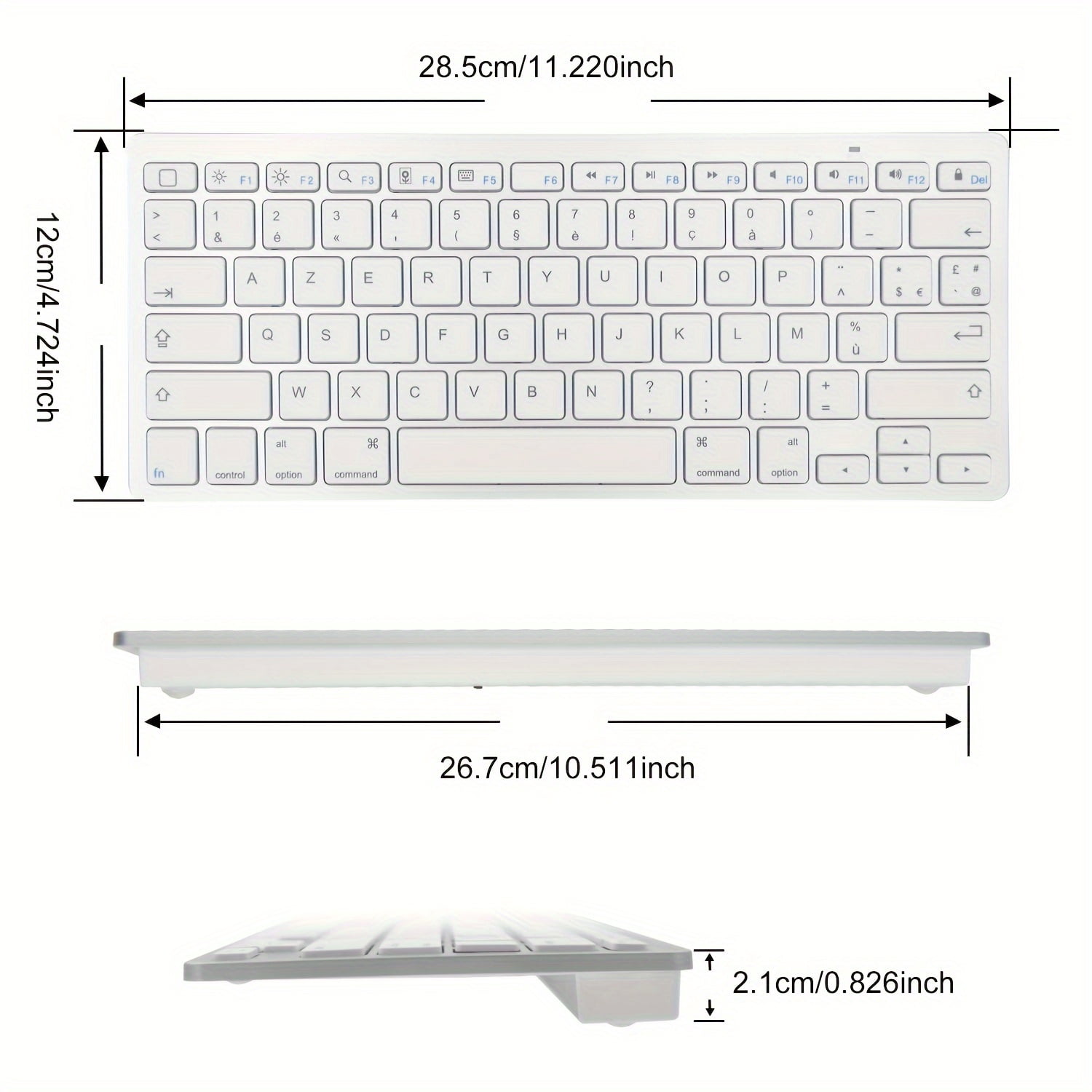 Wireless keyboard, stylish and slim scissor-switch keyboard, wireless keyboard, mini keyboard, computer keyboard.