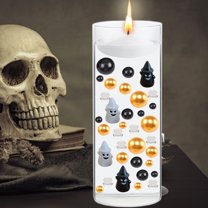 Eespoir Christmas Vase Stuffing, Vase Filler Decoration Ghost, Bulk Bead Assorted Miniature Halloween Figurines , DIY Gifts for Weddings, Halloween, Parties