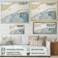 thumbnail image 4 of Designart "Minimalist Horizon With Beige And Grey Waves II" Coastal Minimalism Floater Framed Wall Art Prints, 4 of 5