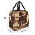 thumbnail image 2 of Picia Western Skeleton Cowboy Horse Printed Lunch box Lunch bag for Men Women Large Capacity Lunchbox Reusable Lunch Bags Insulated Lunch Bag Lunch Box Cooler, 2 of 6