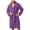 Purple, variant on LIaqionyy Mens Plush Fleece Robe Collared Bathrobe Fuzzy Soft Comfortable Warm Fall Winter Clothes with Pockets