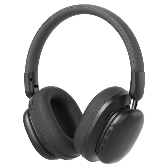 Wireless Headphone Bluetooth 5.4, 40H Playtime with 3EQ Modes, 4 Micrs ENC Noise Cancelling Headphones Wireless/Wired, Clear Calls, Deep Bass, Foldable Over Ear Headphones for Travel/Office/PC Black