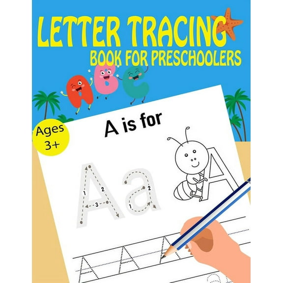 Learn Handwriting: Letter Tracing Book For Preschoolers (Series #18) (Paperback)