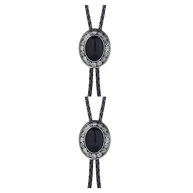 Corbata de bolo Sonducket con cordón de cuero PU y colgante de piedra CBP189641