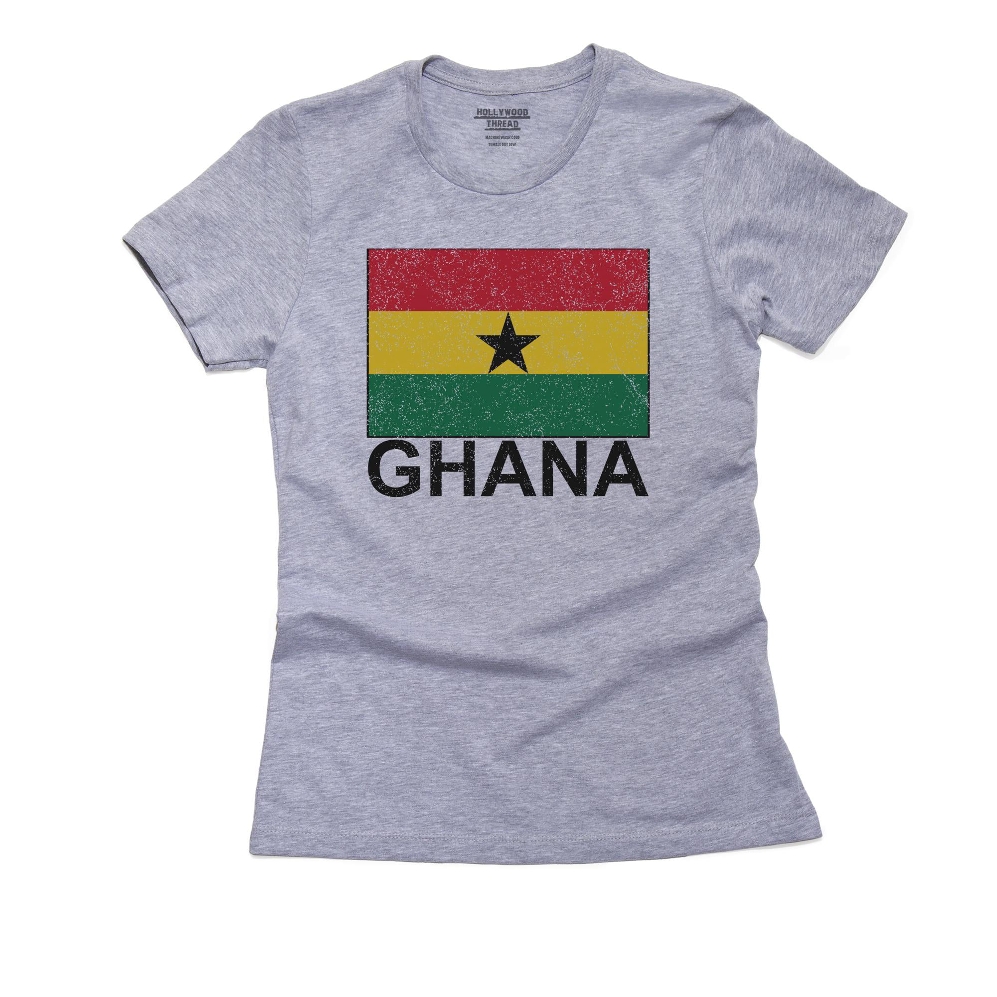 Womens 3/4 Sleeve Tee Shirts Ghana Flag Baseball Heart Raglan Baseball Blouses Tops 