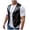 Black, variant on Men's Casual Style Black PU Slim Sleeveless Vest Jacket puffer jacket men