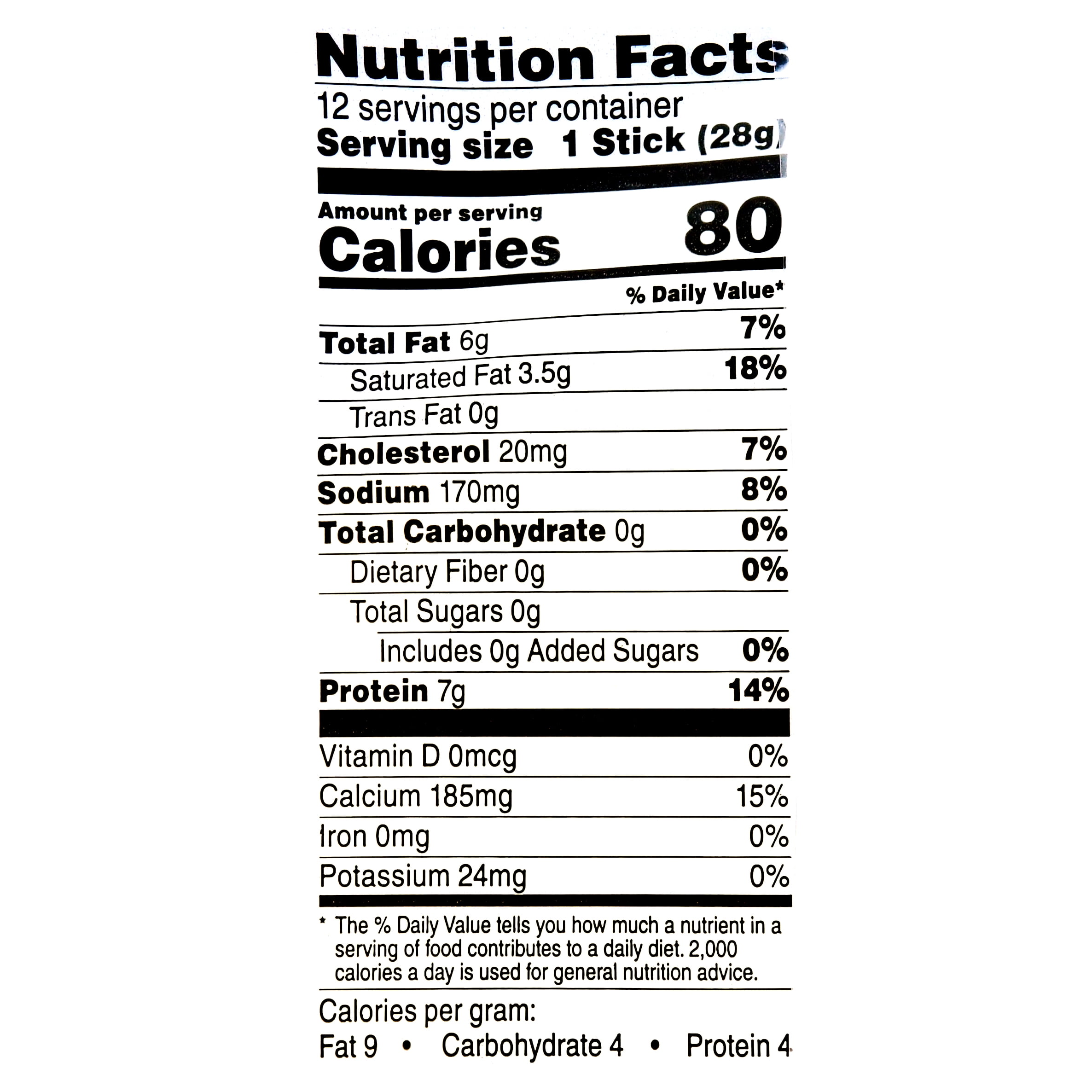 Nutrition Information Frigo String Cheese Bios Pics
