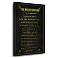 thumbnail image 1 of Love And Friendship Poem Wall Decor Emily Bronte Quote Wall Art Poetry Posters for Bathroom Canvas Artwork for Office Painting Pictures for Bedroom Framed 16×24 in, 1 of 5