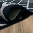 thumbnail image 2 of Hometrends Brussels Blue Polyester Area Rug, 2 of 8