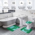 thumbnail image 6 of Whale Bathroom Rugs Set Summer Beach Non Slip Absorbent Soft Bath Mats 3 Piece Set with Bathroom Rug, U-Shaped Floor Mat, Toilet Seat Cover Small Size, 6 of 9