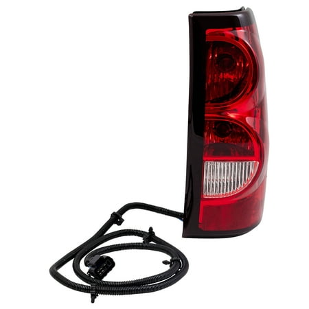 - BROCK Taillight Tail Lamp Passenger Lens, Bulb and Wiring Harness Replacement for 04-07 Chevrolet Silverado Fleetside Pickup Truck 19169005