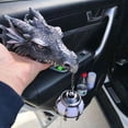 thumbnail image 4 of LED Dinosaur Hanging Lamp Lantern Industrial Style Resin Dragon Head Crafts silver 12*14*20cm, 4 of 7
