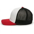 thumbnail image 5 of Outdoor Cap CT120M Extra-flexible Slight Pre-curved Visor Cap-White/Black/Red-L/XL, 5 of 8