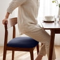 thumbnail image 5 of Stretch Dining Chair Seat Covers Elastic Scratch Resistant Dustproof Chair Cushion Slipcover for Kitchen Dining Room Restaurant Seat Protector, 5 of 6
